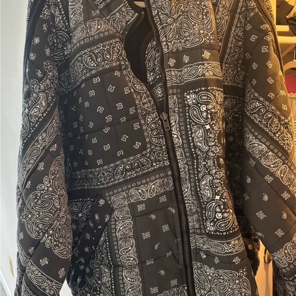 Free people Printed Dolman Quilted knit Jacket XL - Picture 2 of 4